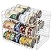 Smart Design Premium 3 Tier Can Rack Organizer w/Adjustable Shelves - Steel Metal Frame - Cans, Jars, Cooking Ingredients Organization - Kitchen (14.5 x 10.25 Inch) [White] primary