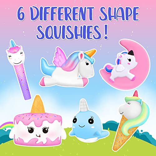 Paint Your Own Squishies Kit, Bergmoer DIY Squishies Set, Unicorn Arts