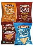 Beanfields Bean & Rice Chips, Healthy Vegan Snacks, Corn Free, (Count 4) Variety Pack with Barbecue, Pico De Gallo, Sea Salt and Nacho Flavors - 1.5 oz bags