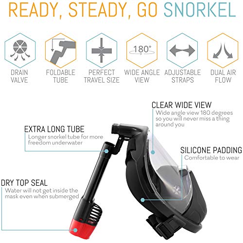 cozia design Snokel Set (Mask M + Fins (4.5 to 8.5))