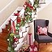LimBridge Christmas Stockings, 4 Pack 24 inches Extra Long Stripe Snowflake Knit Knitted Xmas Rustic Personalized Large Stocking Decorations for Family Holiday Season Decor, White Red Green
