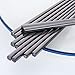 Buyer Star 5-Pair Stainless Steel Black Metal Reusable Chinese Square Chopsticks