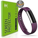 Fitbit Alta Screen Protector, [6-Pack] DEGBIT® [NO-Peeling off] Extreme Clarity/ Anti-Scratch/ Anti-bubbles Installation Film Cover,Screen Protector for Fitbit Alta Fitness Tracker - Lifetime Warranty