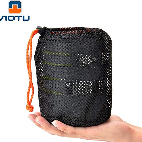 AOTU Upgrade Aluminum Material Camping Cookware Set Camping Stove Outdoor Cooking Mess Kit Pots Pans Camp Kettle Portable for Outdoor Camping Hiking and Picnic