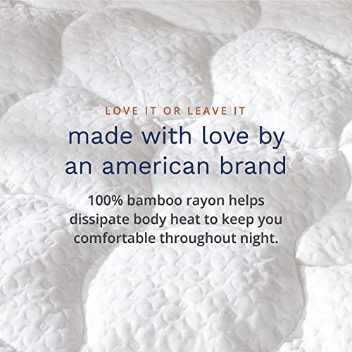 ViscoSoft Bamboo Mattress Pad Twin with Fitted Skirt Extra Plush