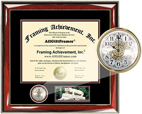 Amazon Com Penn State Diploma Frame Premier Clock With