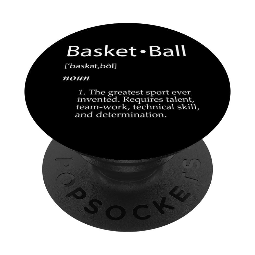 Basketball Definition Athletic Sports Costume School Games PopSockets Adhesive PopGrip