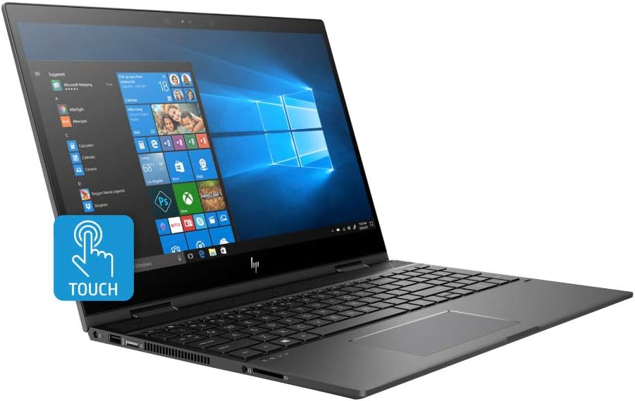 HP Envy x360 15.6-in Full HD Touchscreen AMD Ryzen 5 8GB 256GB SSD 2-in 1 Convertible Laptop (Renewed): Computers & Accessories