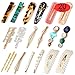20Pcs Pearl Hair Clips - BEBEEPOO Fashion Korean Style Pearls Hair Barrettes Sweet Artificial Macaron Acrylic Resin Barrettes Hairpins for Women,Ladies and Girls Headwear Styling Tools Hair Accessorie