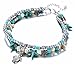 Fesciory Women Shell Pearl Starfish Beads Anklet Adjustable Beach Ankle Chain Alloy Foot Chain Bracelet Boho Jewelry Gift For Girls(Turtle)