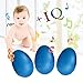 Kabi 20Pcs Plastic Egg Shakers Set Percussion Musical Egg Maracas Child Kids Toys