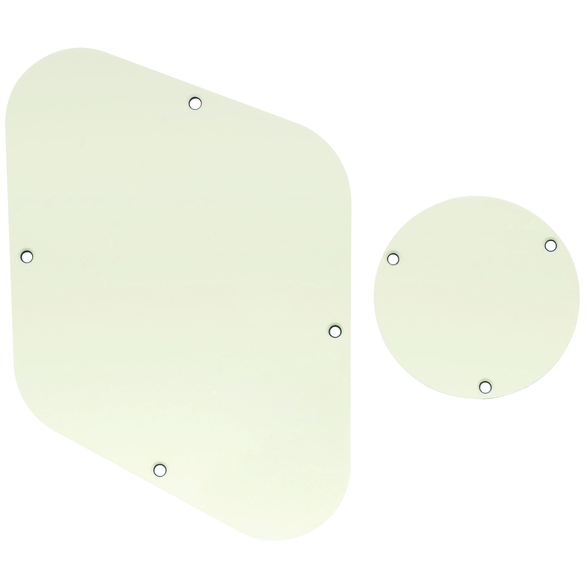 Musiclily LP Control Back Plate and Rear Toggle Switch Cover Set for USA Les Paul Electric Guitar, 3Ply Ivory