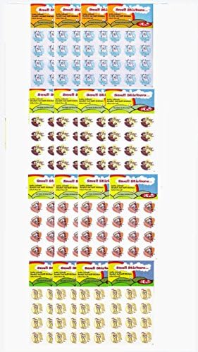 Scratch and Sniff Stickers - 16 PACKS - BEST VALUE!! Variety sampler of 4 DIFFERENT SCENTS! PLUS one FREE pack! Smelly stickers like the ones from the 1980's! by Smell Stickers TM