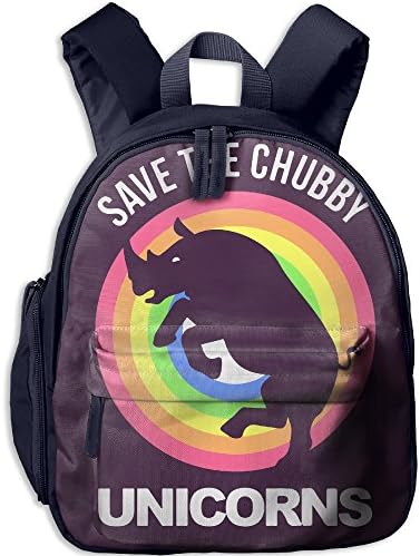 Kid's Rhino Save The Chubby Unicorns Shoulder Backpack Bookbag
