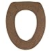 Warm-n-Comfy Soft Toilet Seat Cover - Plush & Thick Fabric Toilet Seat Warmer for Round & Elongated 14x18