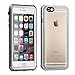 iPhone 6s Plus Waterproof Case,Eonfine iPhone 6 Plus Case Clear Protective Case IP68 Certified With Touch ID Built-in Screen Protector Heavy Duty Shockproof Case Skin for iPhone 6/6s Plus White