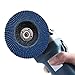 Katzco Flap Discs 24 Grit Quick Change Grinding Wheels 10 Pieces - 2 Inch - for Rotary Tools, Die Grinder, Drill, Blending and Finishing Applications