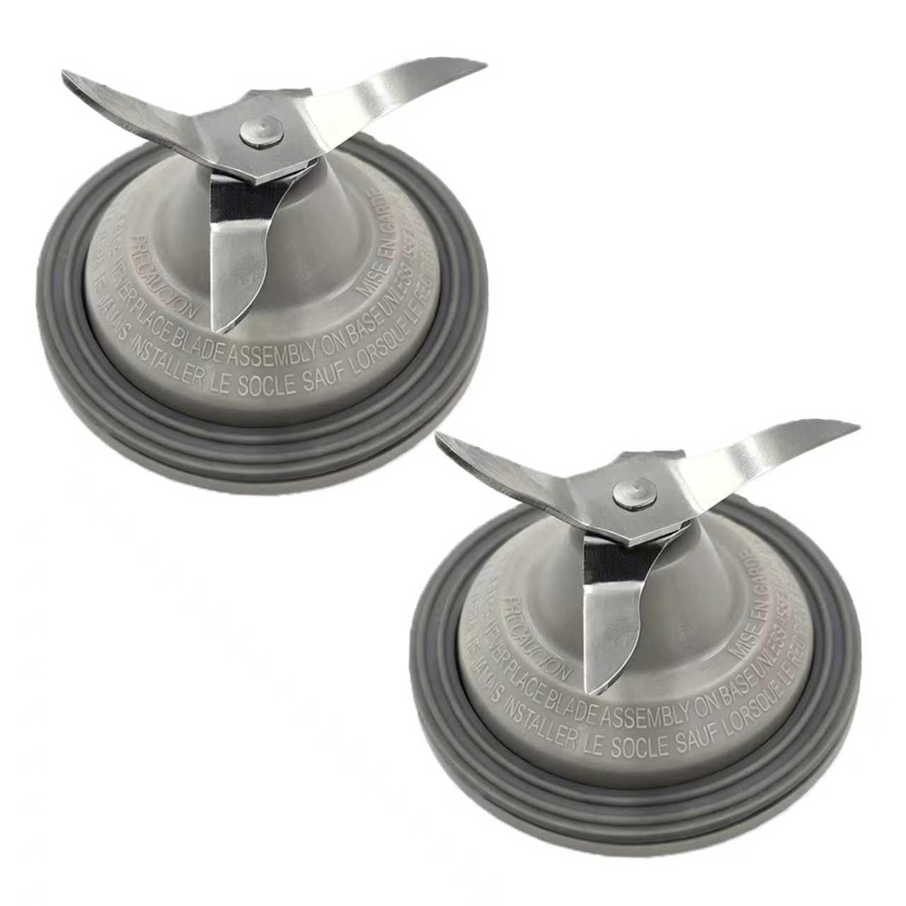 Photo 1 of 2 PCS Stainless Steel Blender Blades with Silicone Gasket Compatible Blender Blade Replacement for Black & Decker Blenders BL2020S BL2020SC BL2010BP BL2010WP BL210GT BL210GR BL210GG BL210GP BL210PW