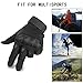 KevenAnna Full Finger Cycling Motorcycle Gloves Outdoor Tactical Shooting Gloves for Military Gear Men's Military Gloves for Army Tactical Gear (1-Black, Medium)