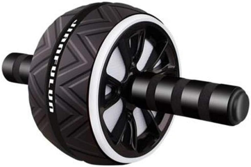 Roue Abdominale 4 Roulettes – Avec Tapis Pour Genoux – Charge 150 Kg – Pour Renforcer Abdos Et Bras – Noir/rouge