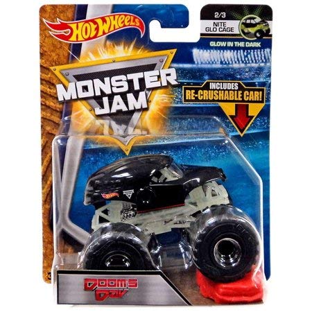 Doom's Day Monster Nite Glo Cage Jam Diecast Recrushable Car