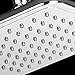 AKDY Top Mount and Wall Mount Ultra Thin Shower Head (7.9 INCH- Chrome Black)