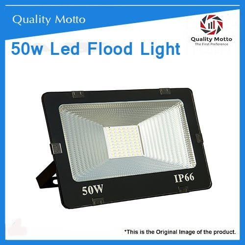Quality Motto Metal Ultra Thin Waterproof IP66 Single LED Flood Outdoor Light (50 Watt, Cool White)