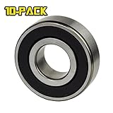 10-PIECES 608-2RS Ball Bearing 8x22x7mm, Rubber Sealed Deep Groove By Jeremywell