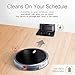 Robot Vacuum Cleaner with 1400Pa Strong Suction, 2600mAh Battery, Drop-Sensing Technology and Self-Charging Robotic Vacuum Cleaner for Low-pile Carpet and Hard Floor, HEPA filter for Pet Hair & Allerg