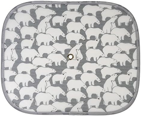 KOOLKARS FUN CARTOON POLAR BEAR PATTERN FOLDABLE CAR SUNSHADES - Goodbye UV Rays! Protect your babies, children and pets from heat and glare