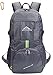 WALUCAN Lightweight Foldable Packable Durable Travel Hiking Backpack Daypack LARGE 35L-8.Grey