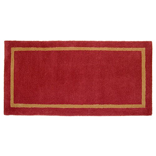 Sangria Contemporary Wool Hearth Rug, Rectangular