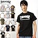 Thrasher THRASHER short-sleeved T-shirt thr01tee L charcoal gray (Flame Logo)