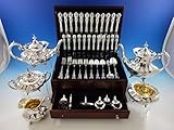 Hampton Court by Reed and Barton Sterling Silver Flatware Set for 12 + Tea Set
