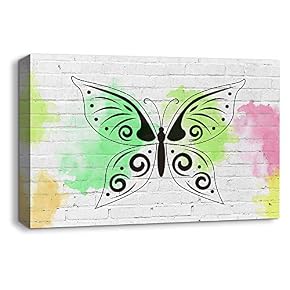 Canvas Wall Art Abstract Ink Animals...
