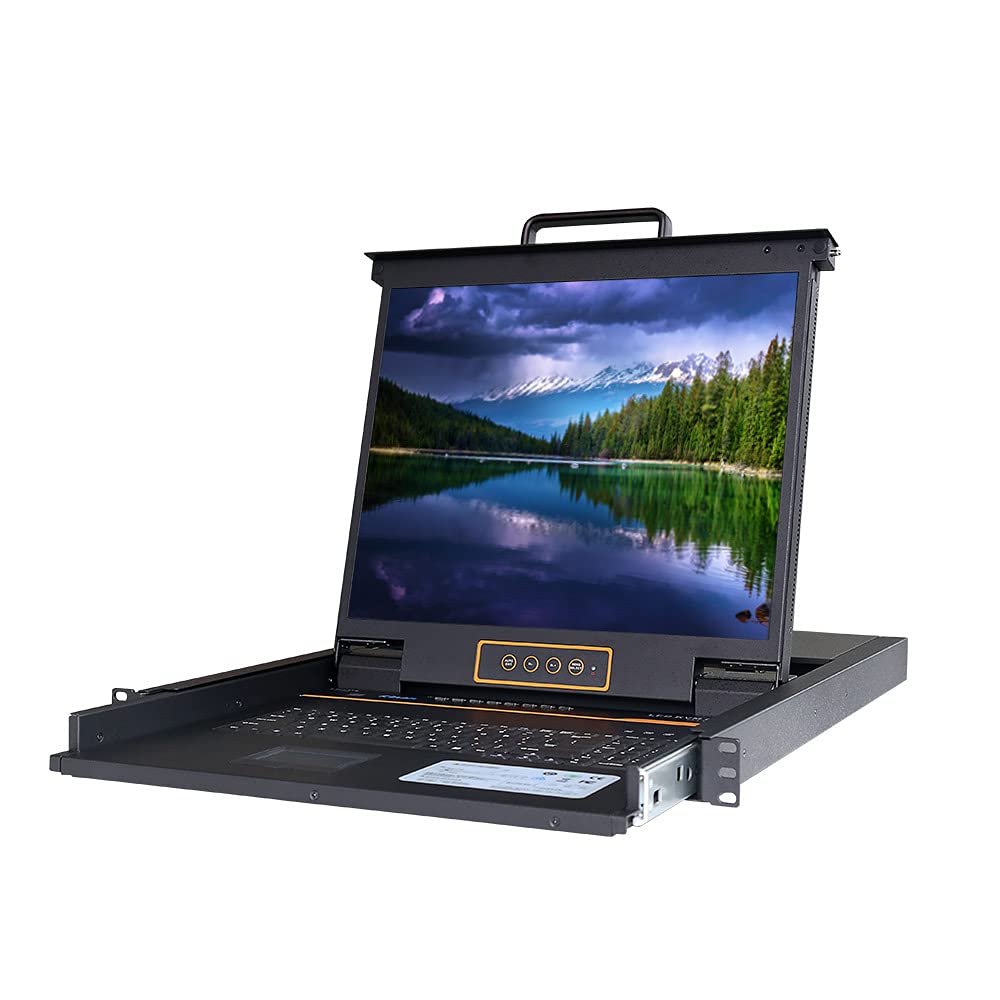 8-Port VGA Rack Mount KVM Console, 19" Rackmount