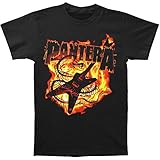 Pantera Men's Guitar Snake T-shirt Large Black