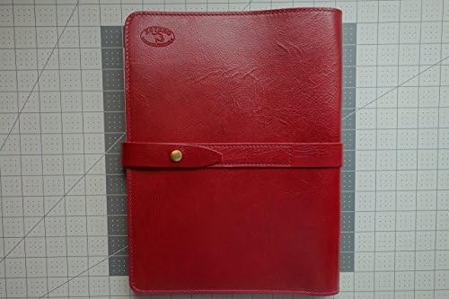 LEFTY !! CUSTOM MADE (RED WINE ) Leather Padfolio Left Handed-READY TO SHIP- leather Portfolio-Tablet Cover-Notebook-folio.
