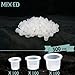 Tattoo Ink Caps Cups 300 pcs, Mixed Sizes #9 Small #13 Medium #16 Large