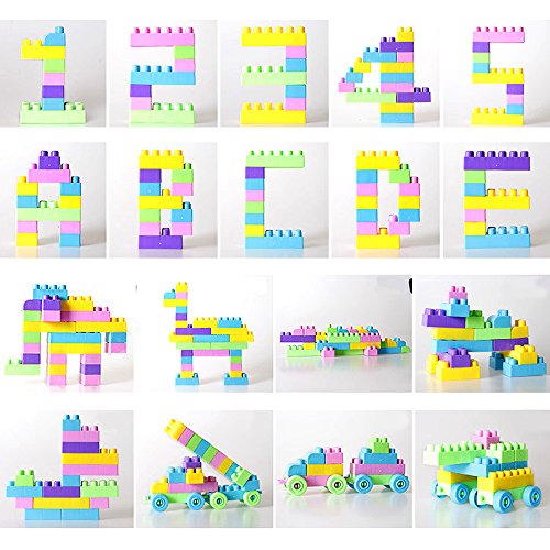 Building Blocks Bulk for Kids Bricks Plates Classic Learning Educational Toys Gift (90PCS)
