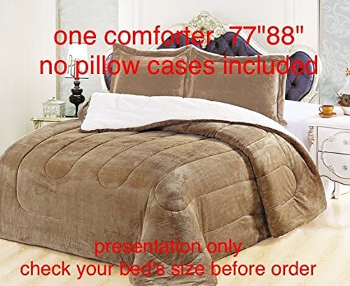 Amazon Com Down Alternative Comforter Micromink Flannel Sherpa
