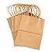 12 Pack Medium Paper Bags with Handles, Bulk Brown Bags for Party Favors, Goodies (8 x 4.75 x 10 In)