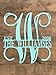 Personalized Metal Monogram Letter, Customized Door Hanger Monogram, Split Letter Monogram