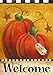Pumpkin Autumn Welcome Primitive Fall Garden Flag