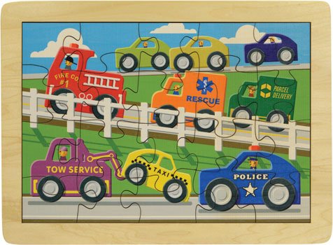 11" x 15" Busy Highway Puzzle - Made in USA