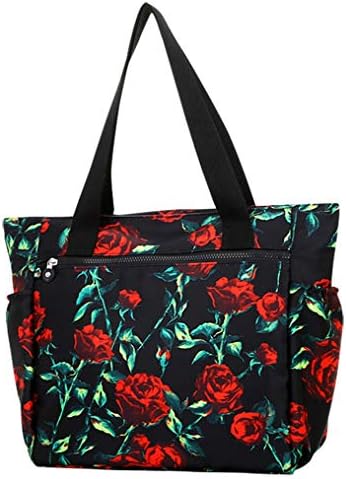Tote Bag for Women Large Floral Shoulder Bag for Beach/Gym/Traveling/Shopping/Picnic Water-resistant
