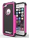 AGRIGLE Shock- Absorption / High Impact Resistant Hybrid Dual Layer Armor Defender Full Body Protective Cover Case For iPhone 5/5S/SE (Rose)