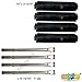 bbq factory Charbroil 463247310,463257010 Replacement Stainless Steel Burner & Porcelain Steel Heat Shield- 4pack