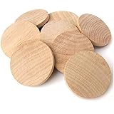 AS 1 inches (50-pcs / 100-pcs / 200-pcs) Natural Schima superba unfinished round wood,These round wood coins The limitations are endless!(50-pcs)