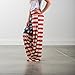 Women Pants Neartime Print Loose Casual Pants American Flag Drawstring Wide Leggings